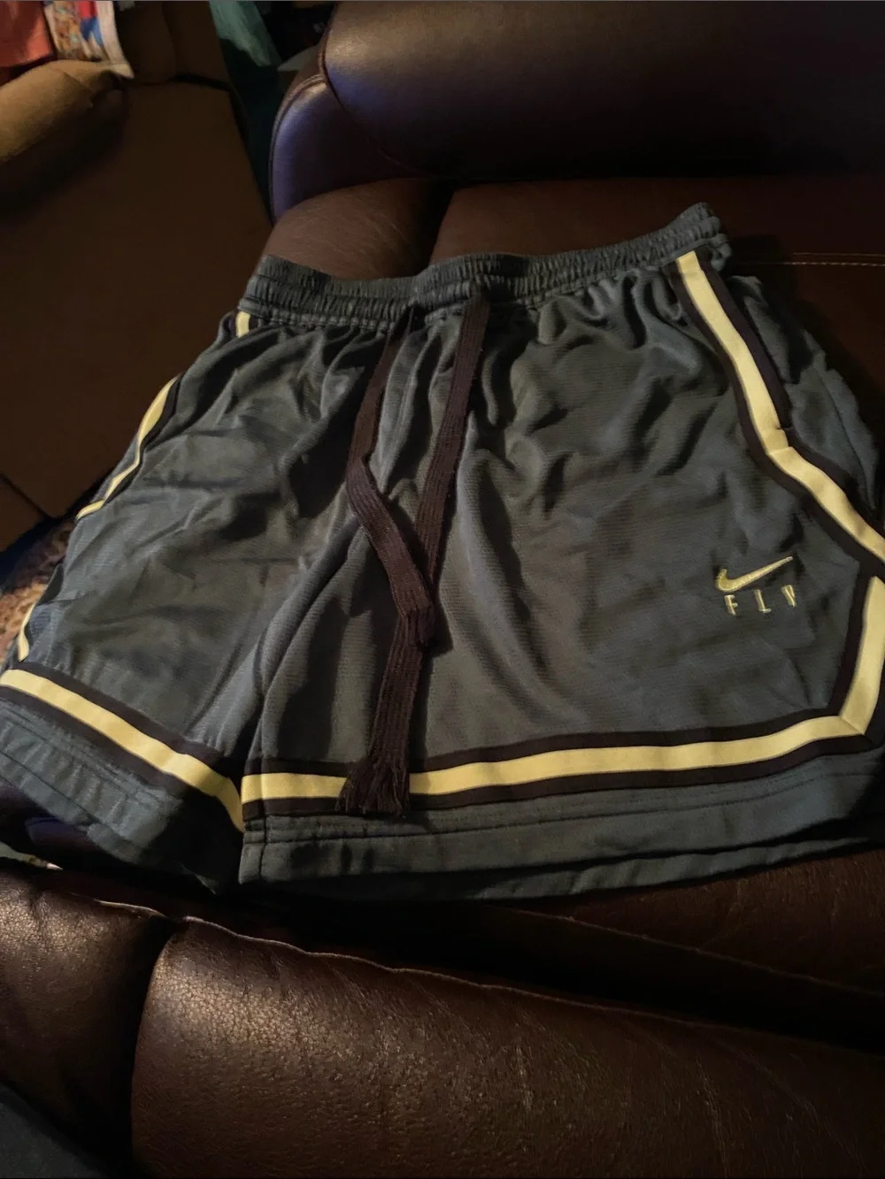 Nike Kids Blue Athletic Shorts with White Trim